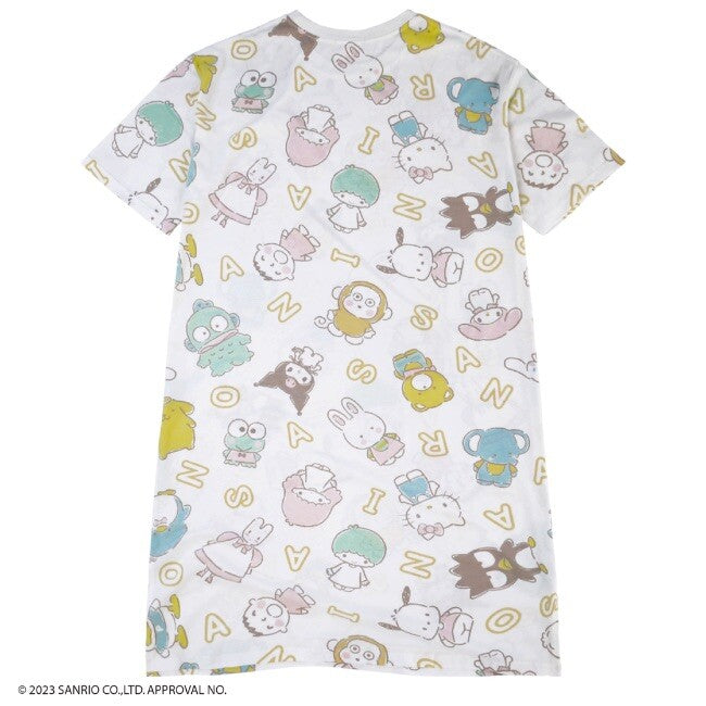 Sanrio Characters Print Big T-Shirt Dress