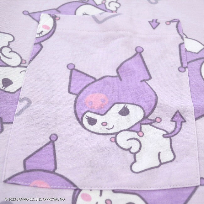 Kuromi Print Big T-Shirt Dress