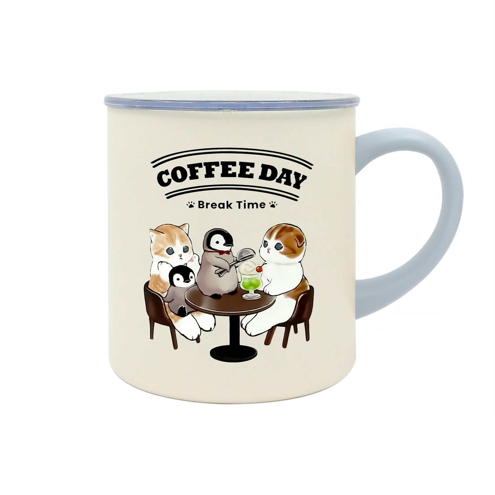 Mofusand Cafe Mug & Coaster Set