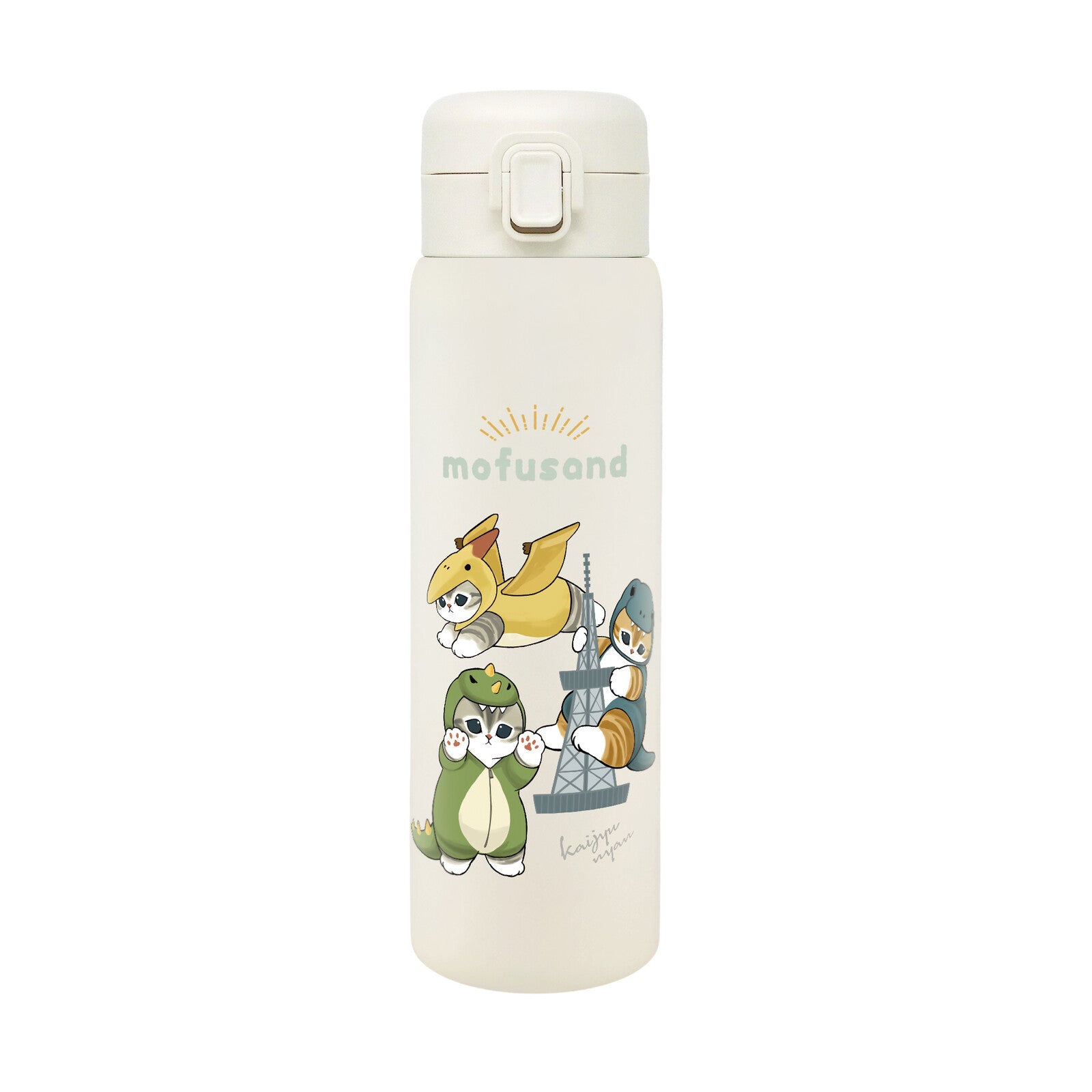 Mofusand One Push Water Bottle 480ml