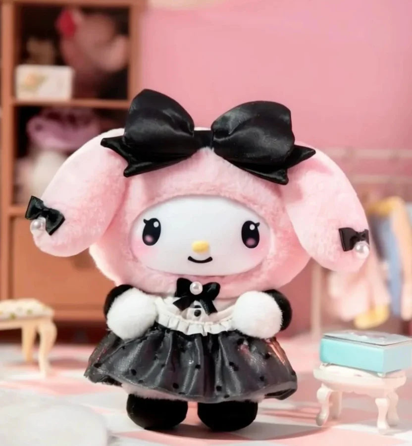 My Melody, Piano and Kuromi Jirai Kei  Sister's Outfit Series Vinyl Plush Blind Box