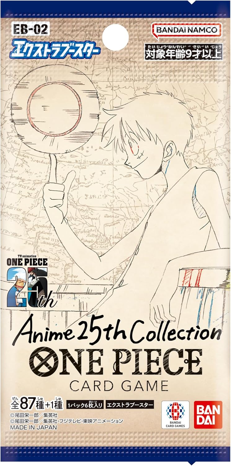 One Piece Card Game Extra Booster Anime 25th Collection EB-02 Single Pack