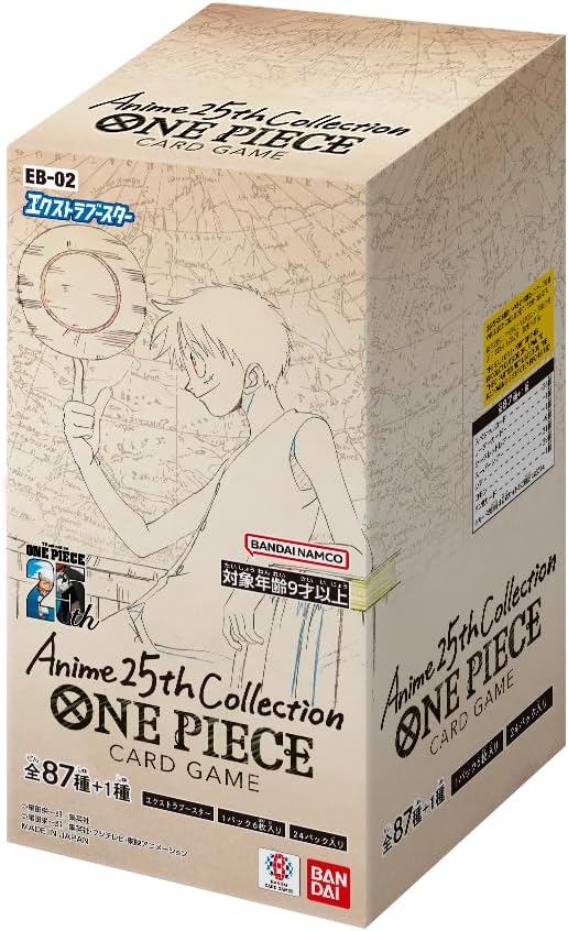 One Piece Card Game Extra Booster Anime 25th Collection EB-02 Single Pack