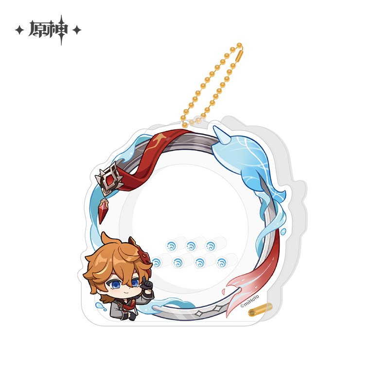 Genshin Impact Avatar Frame Acrylic Storage Key chain for Pin Badge