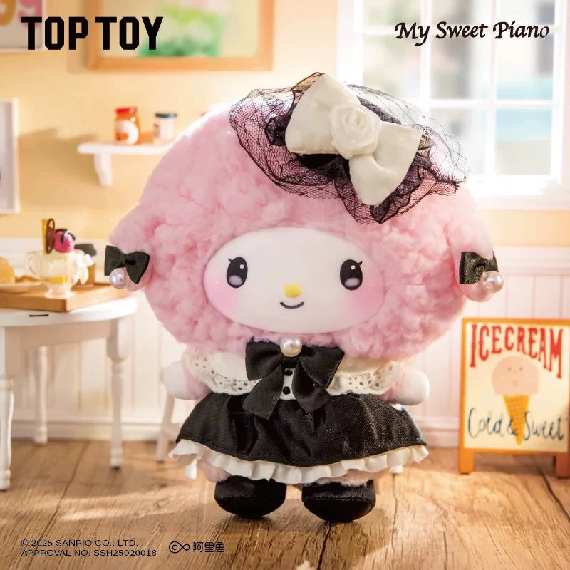 My Melody, Piano and Kuromi Jirai Kei  Sister's Outfit Series Vinyl Plush Blind Box