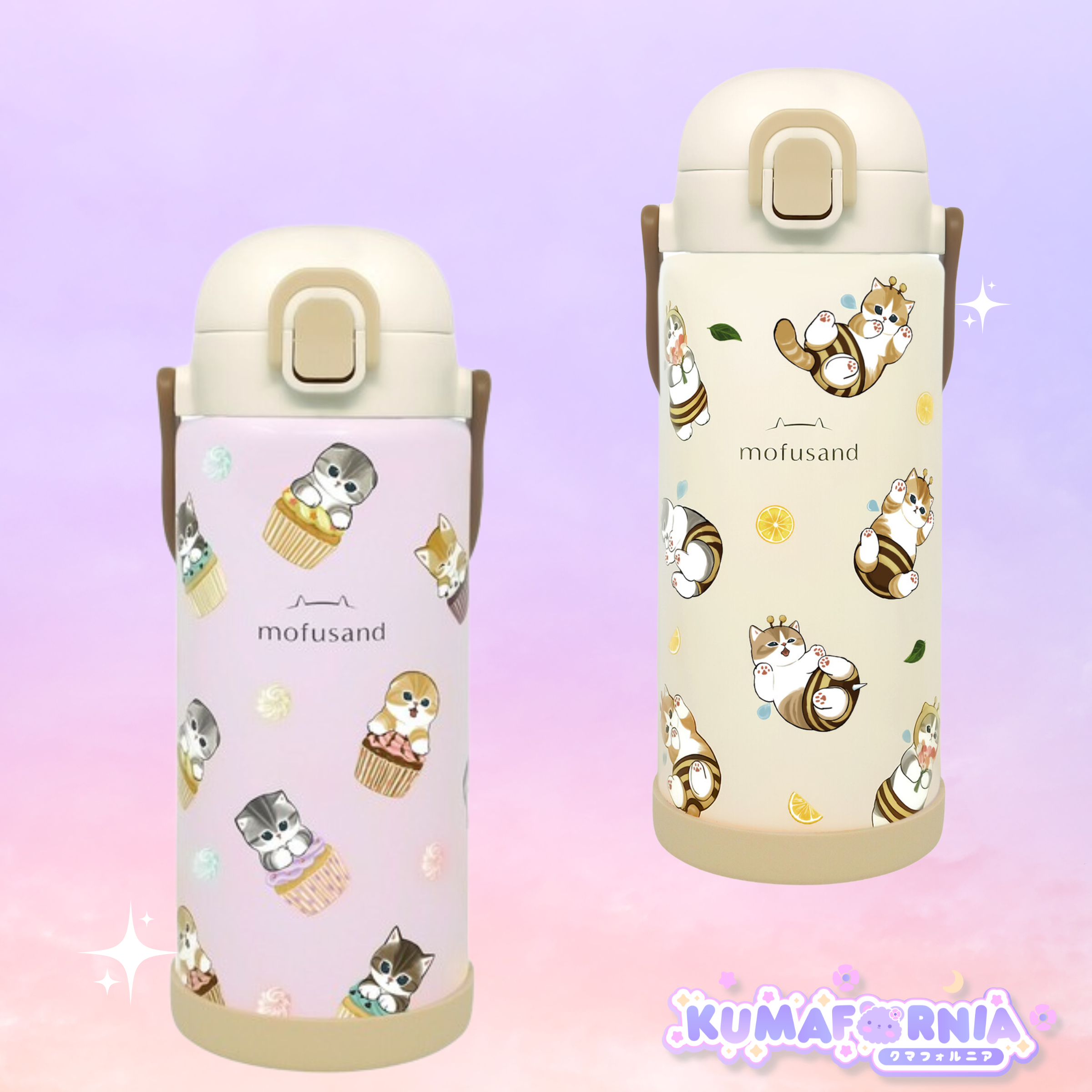 Mofusand One Push Water Bottle 1000ml