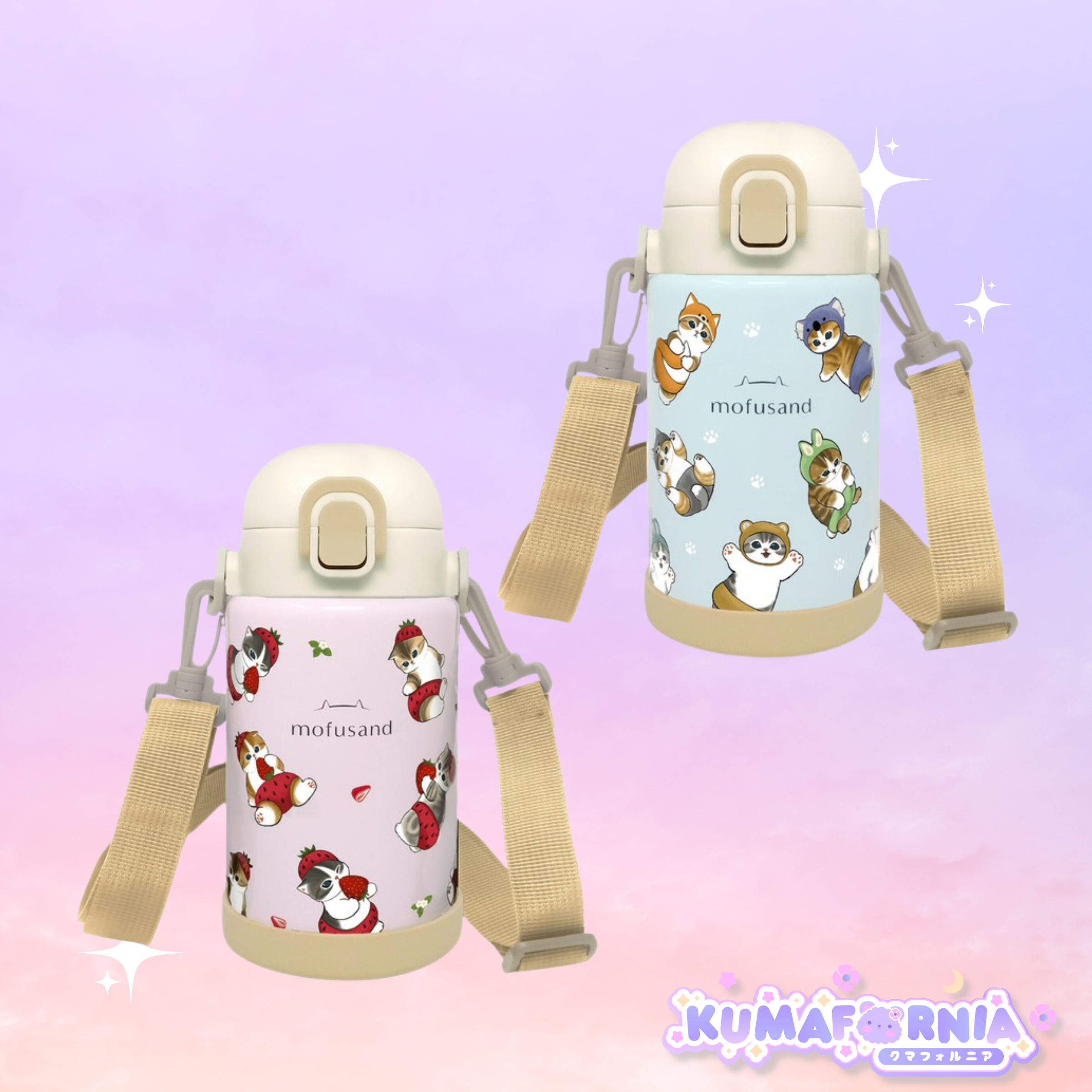 Mofusand One Push Water Bottle 700ml