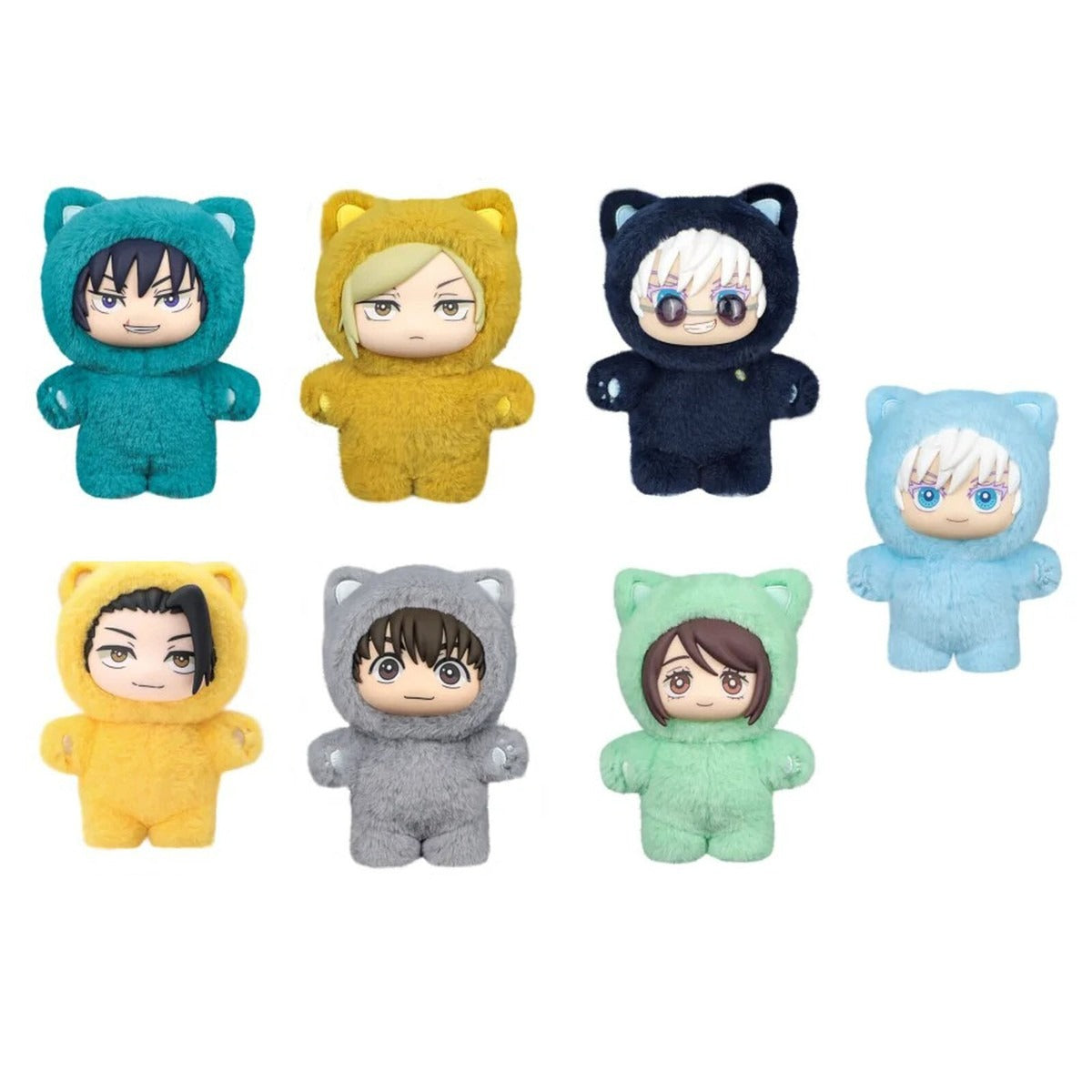 Jujutsu Kaisen Cat Ear Plushie Series Keychains Gift Blind Box