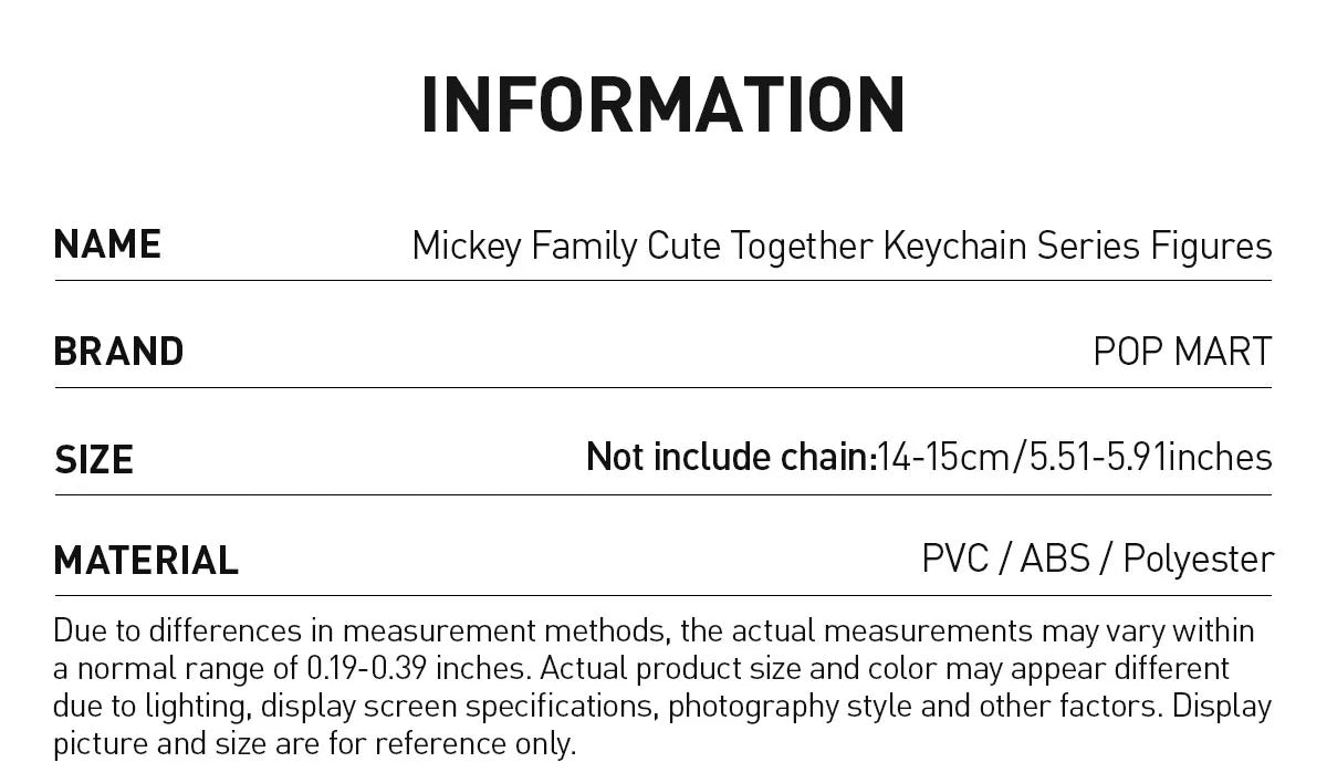 Mickey Family Cute Together Keychain