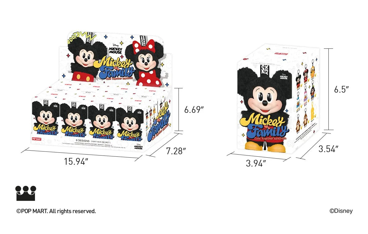 Mickey Family Cute Together Keychain