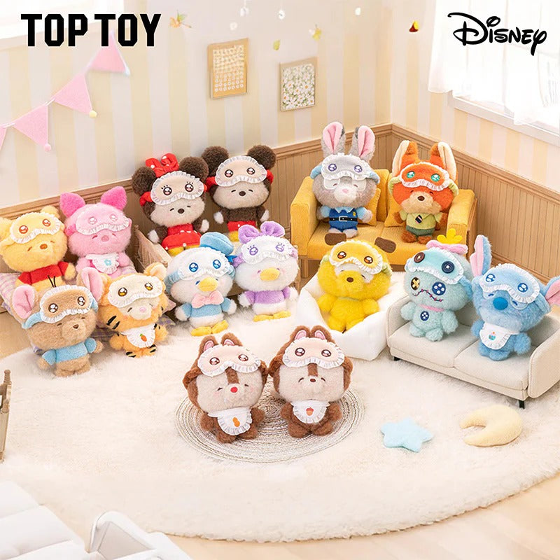 Disney Squinting Sleepwear Plush Keychain