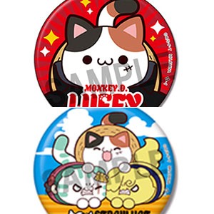 Mega Cat Project One Piece Nyan Piece Nya-n! Tin Badge Collection Blind Box